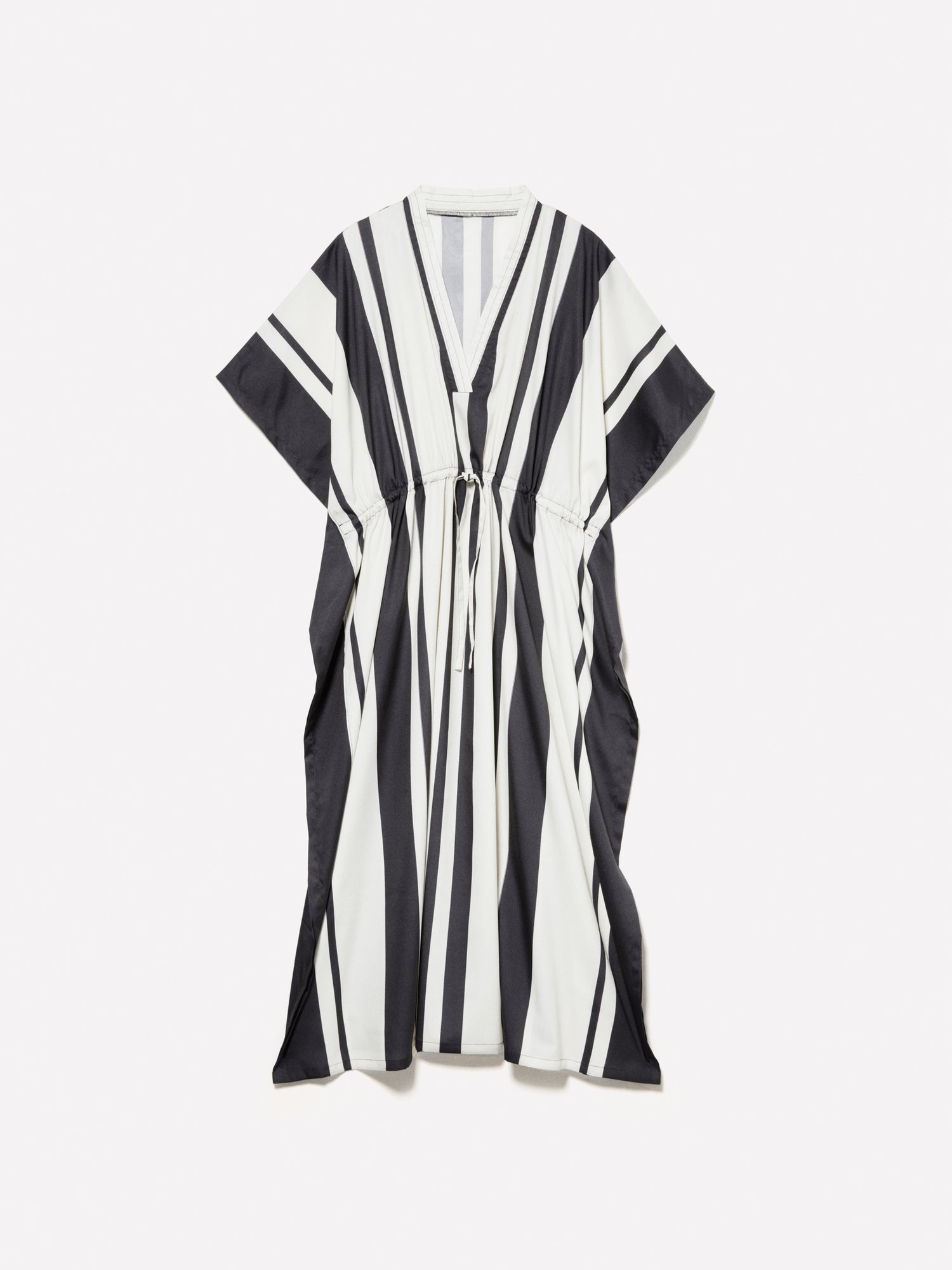Caftano lungo stampato fondo chiaro da donna bianco panna | Sisley Outlet
