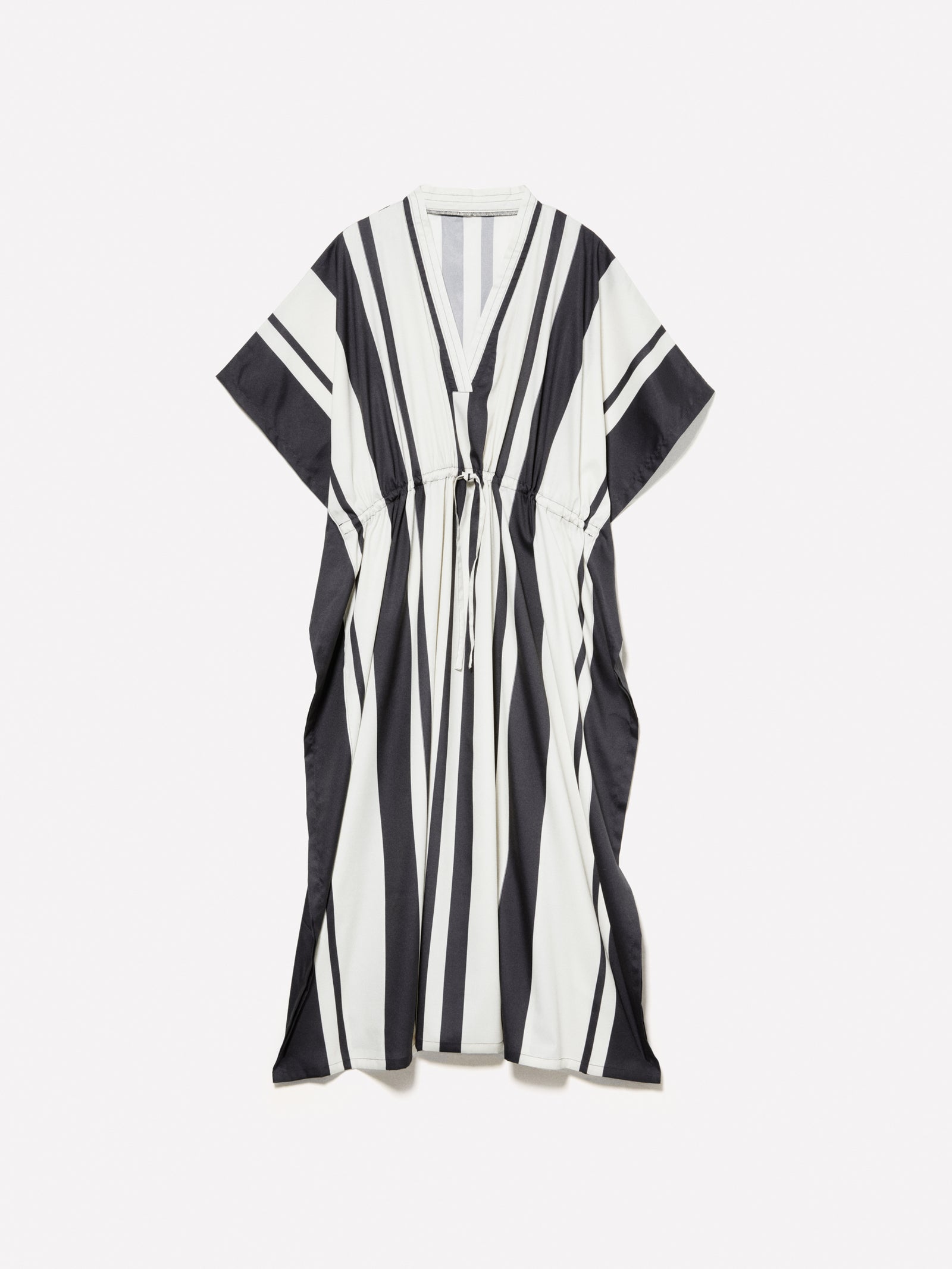 Caftano lungo stampato fondo chiaro da donna bianco panna | Sisley Outlet