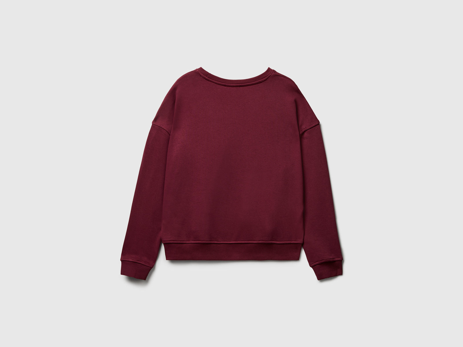 Felpa regular fit con applicazione da donna prugna 2 | Benetton Outlet
