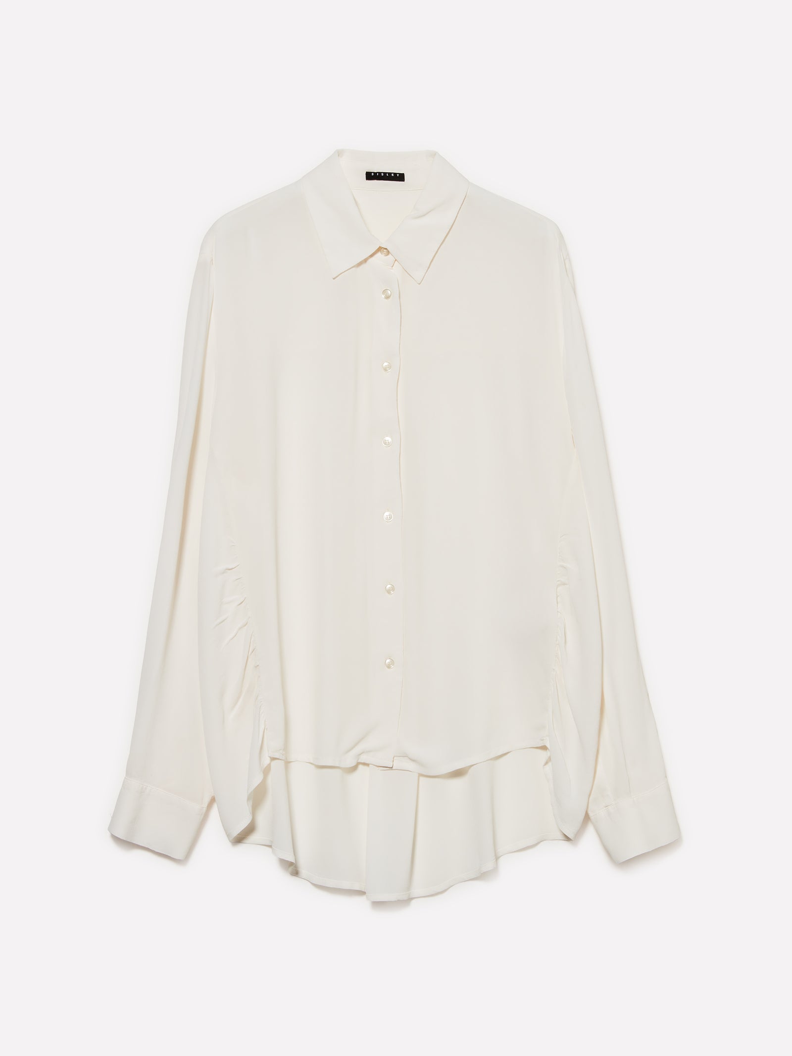 Camicia over fit bianco crema da donna bianco panna | Sisley Outlet