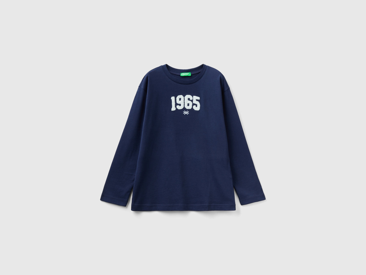 Calda t-shirt 100% cotone bio da bambino blu scuro | Benetton Outlet