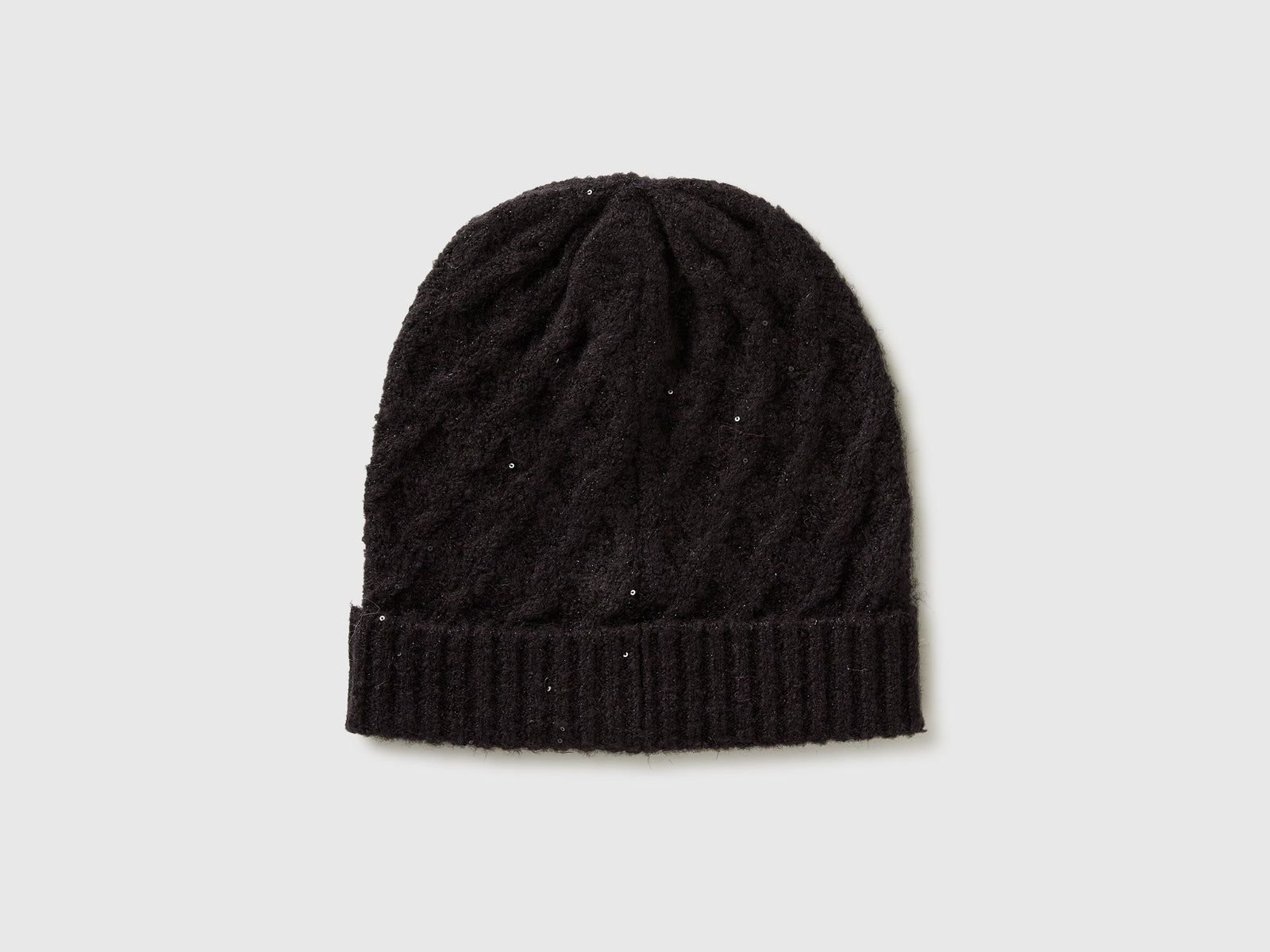 Cappello con lurex da bambina nero 2 | Benetton Outlet