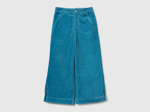 Pantaloni wide fit in velluto