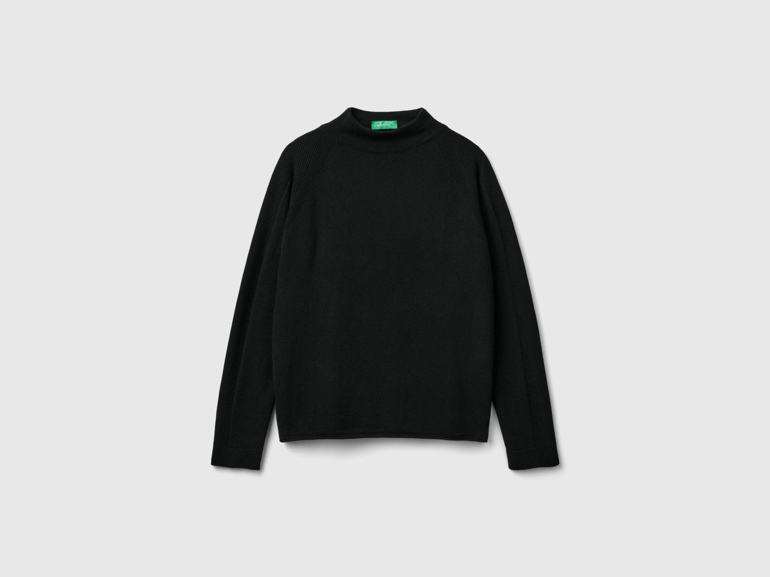 Maglione in misto cashmere da donna nero | Benetton Outlet
