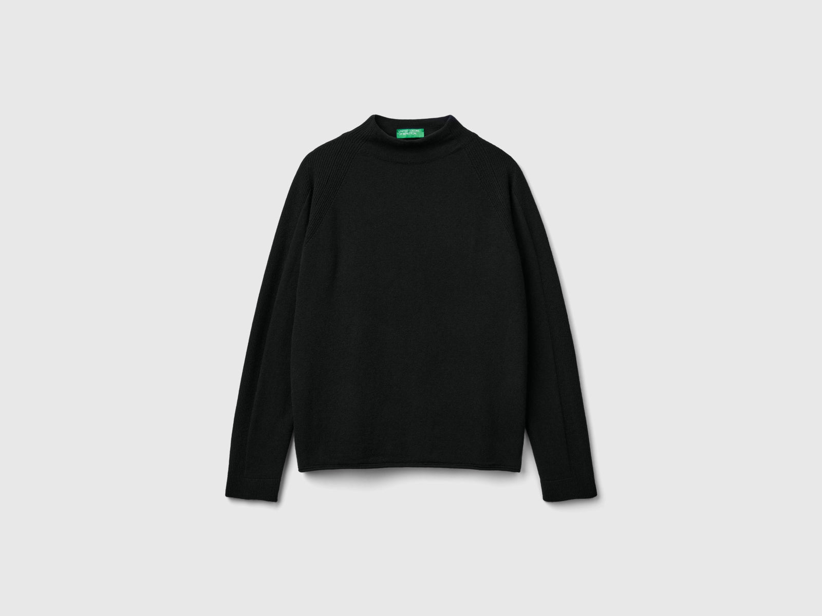 Maglione in misto cashmere da donna nero | Benetton Outlet