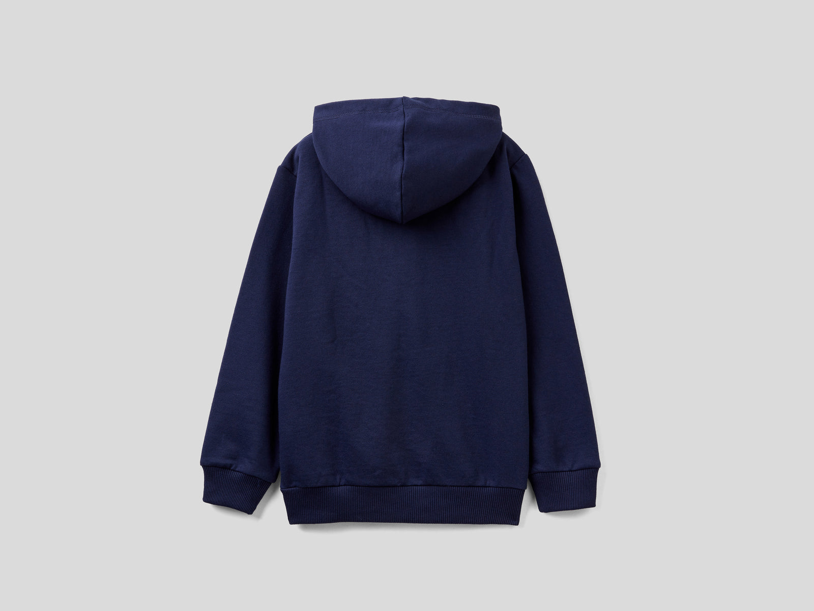 Calda felpa con cappuccio da bambino blu scuro 2 | Benetton Outlet
