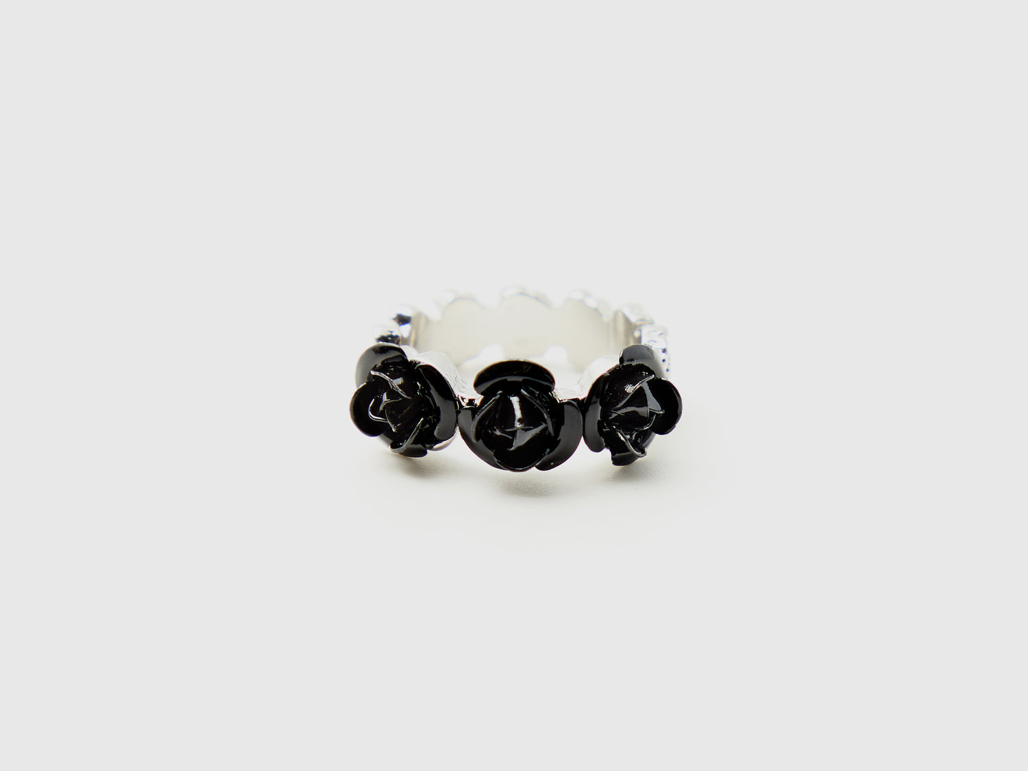 Anello con rose da donna nero | Benetton Outlet