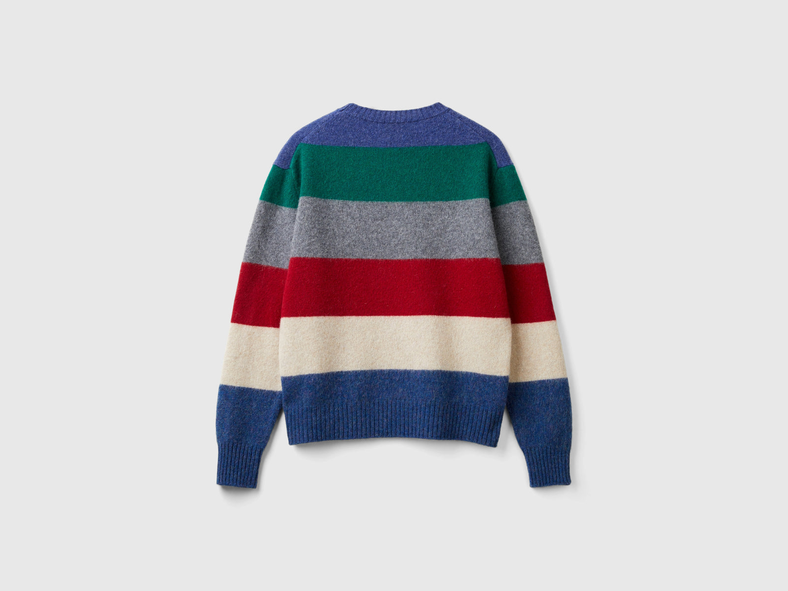 Maglia a righe in pura lana Shetland da uomo multi-color 2 | Benetton Outlet