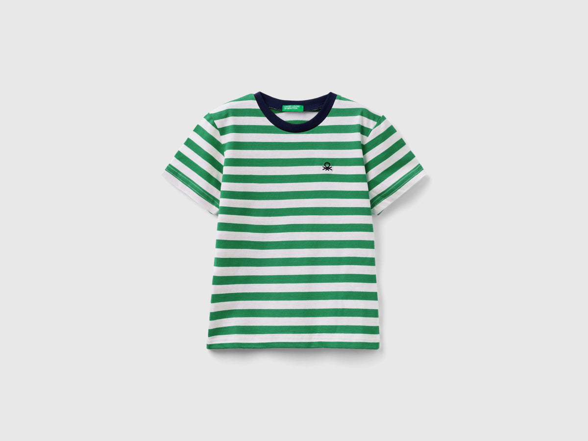 Maglietta a righe 100% cotone