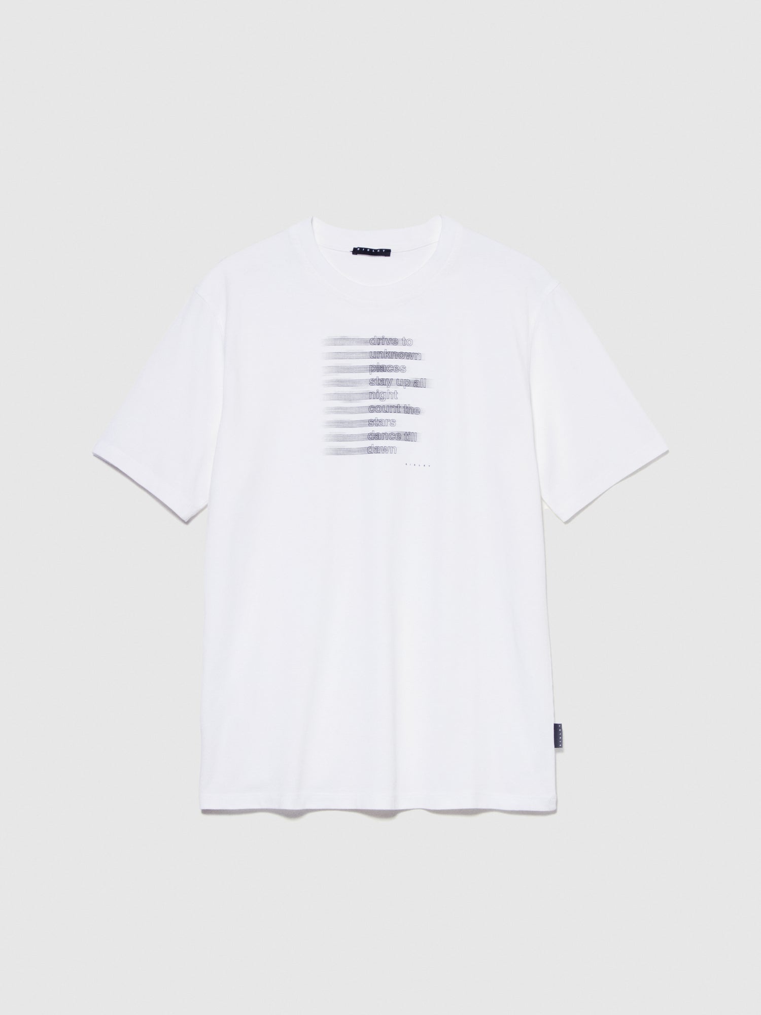 T-shirt con stampa da uomo bianco | Sisley Outlet