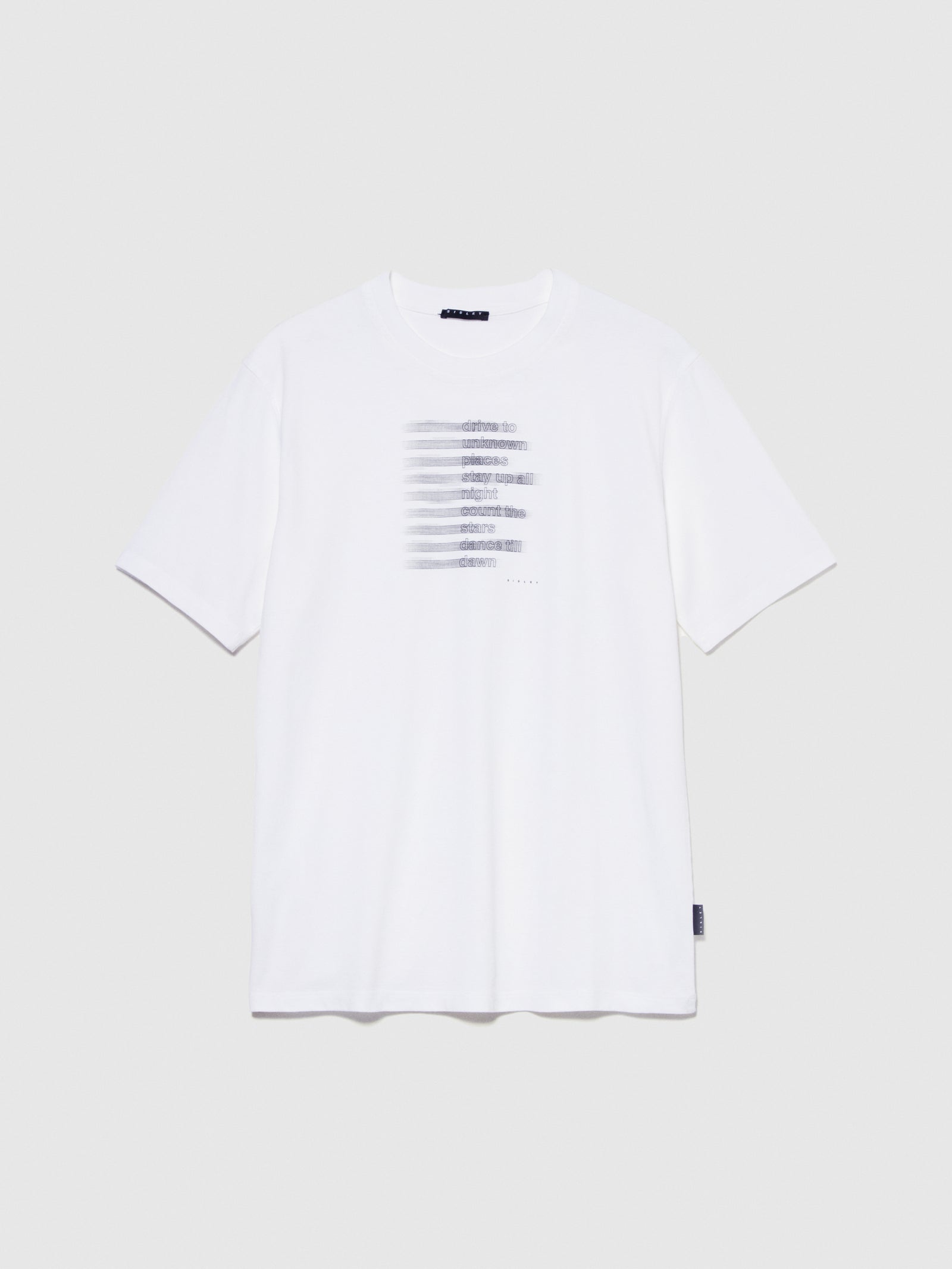 T-shirt con stampa da uomo bianco | Sisley Outlet