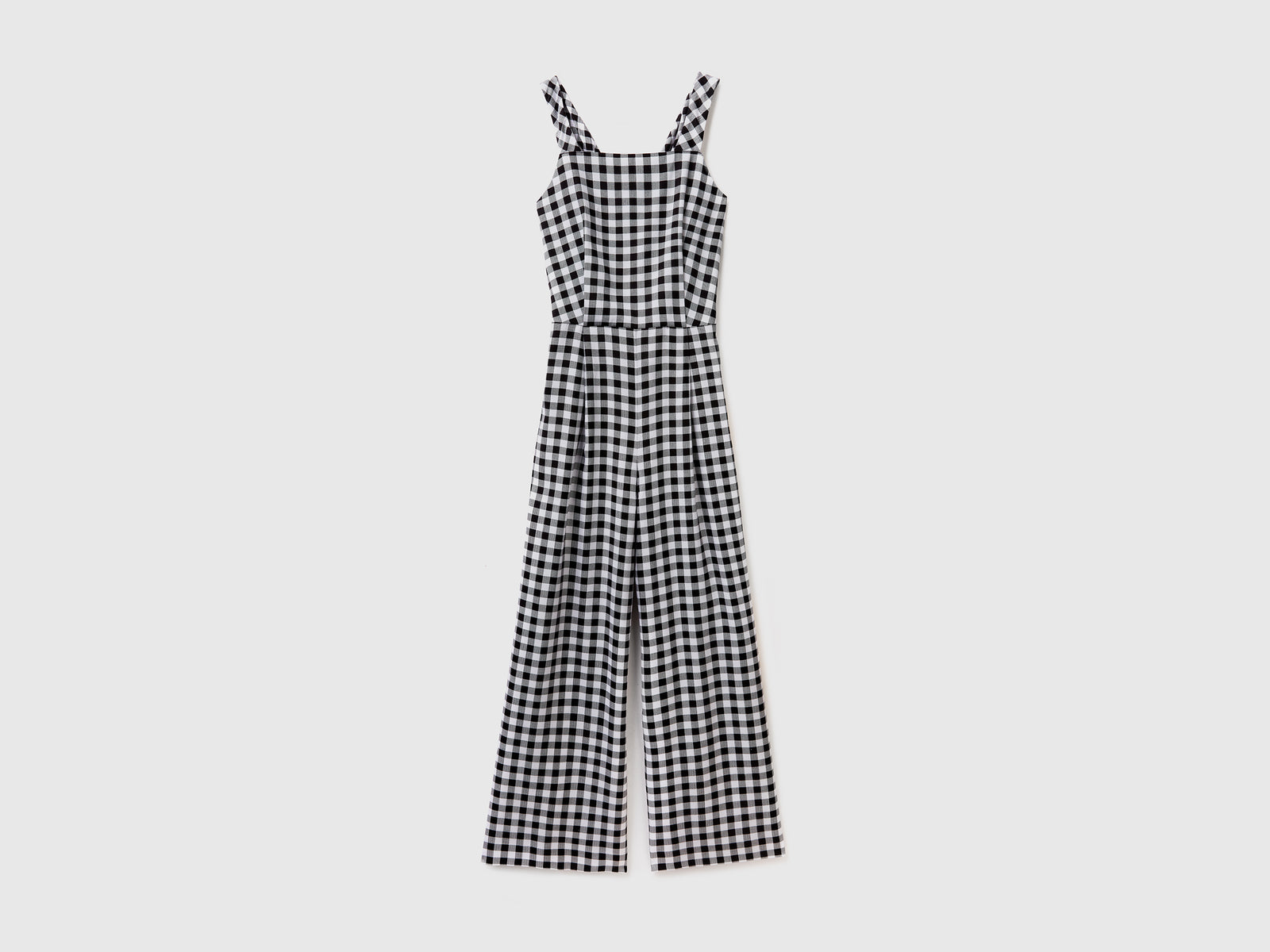 Tuta lunga smanicata in lyocell fluido e leggero da donna nero | Benetton Outlet