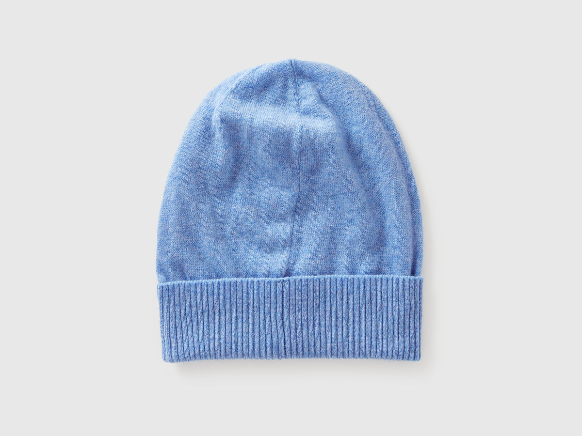 Cappello mélange in pura lana Merino