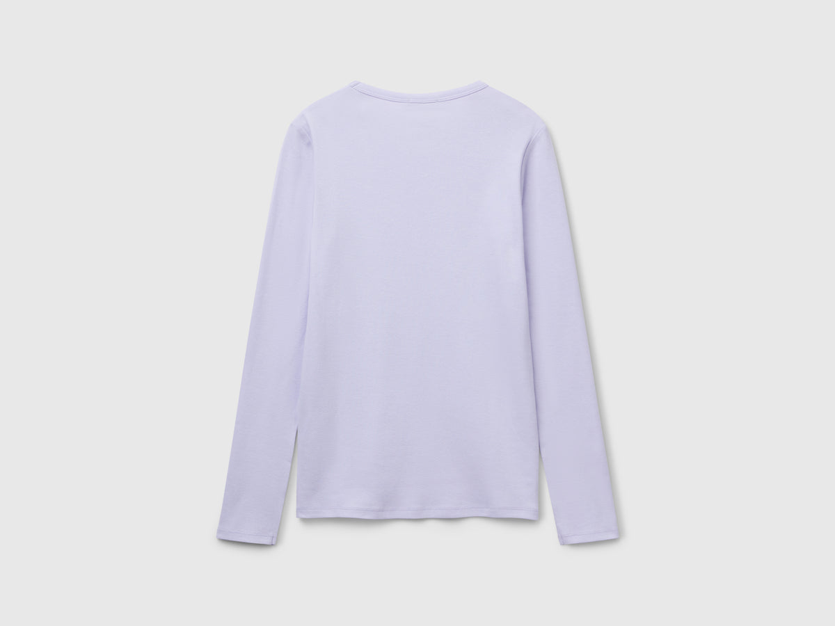 T-shirt manica lunga 100% cotone