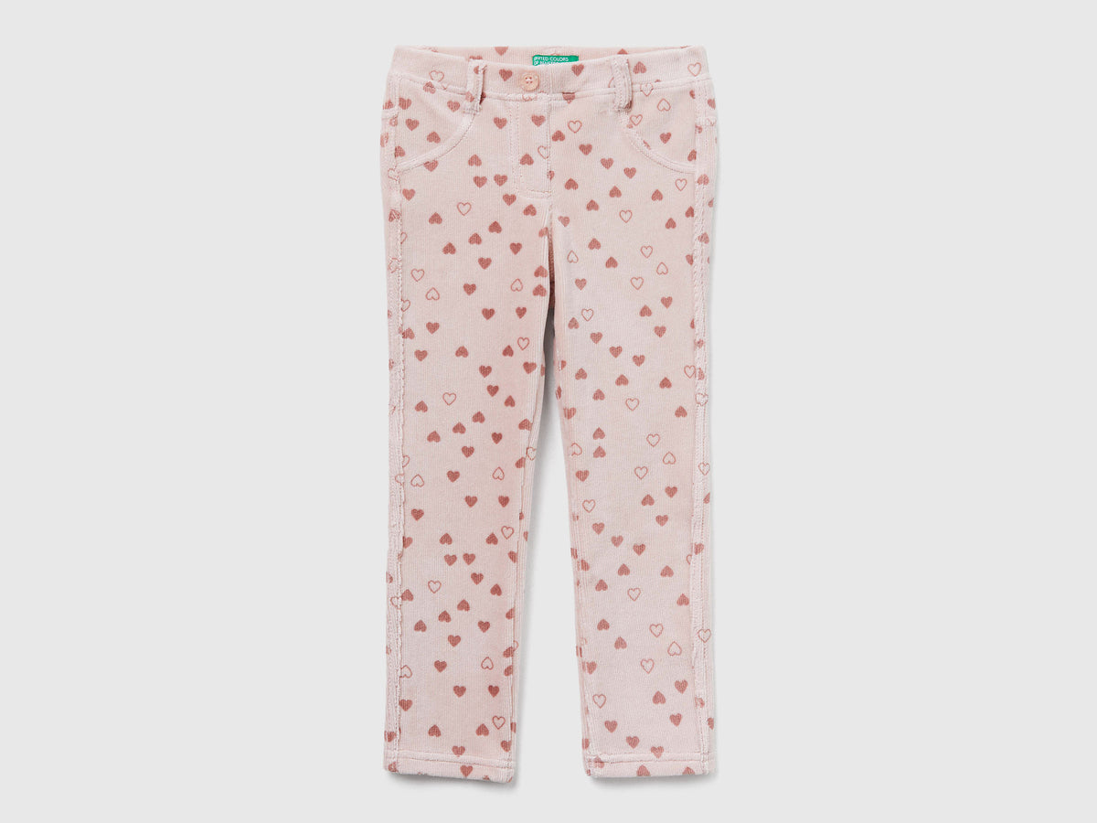 Pantaloni slim fit in ciniglia