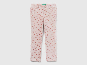 Pantaloni slim fit in ciniglia