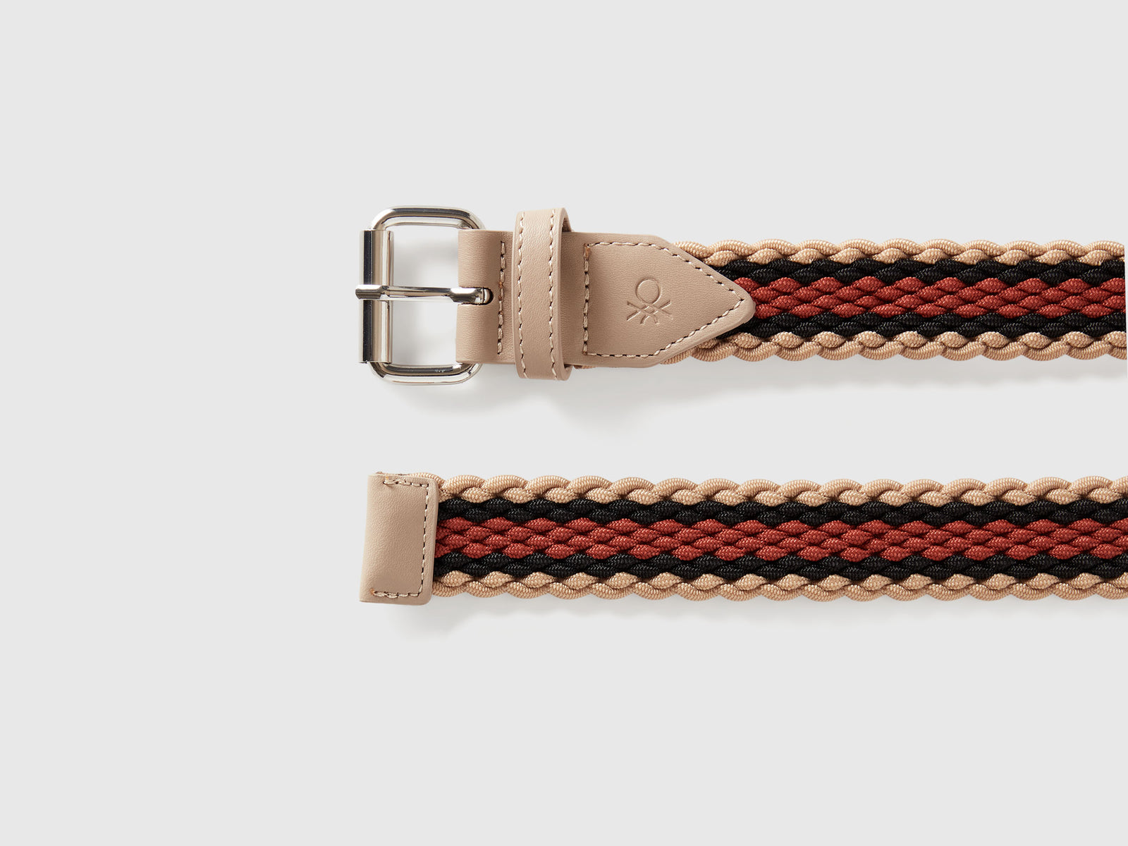 Cintura in nastro stretch da uomo beige 2 | Benetton Outlet