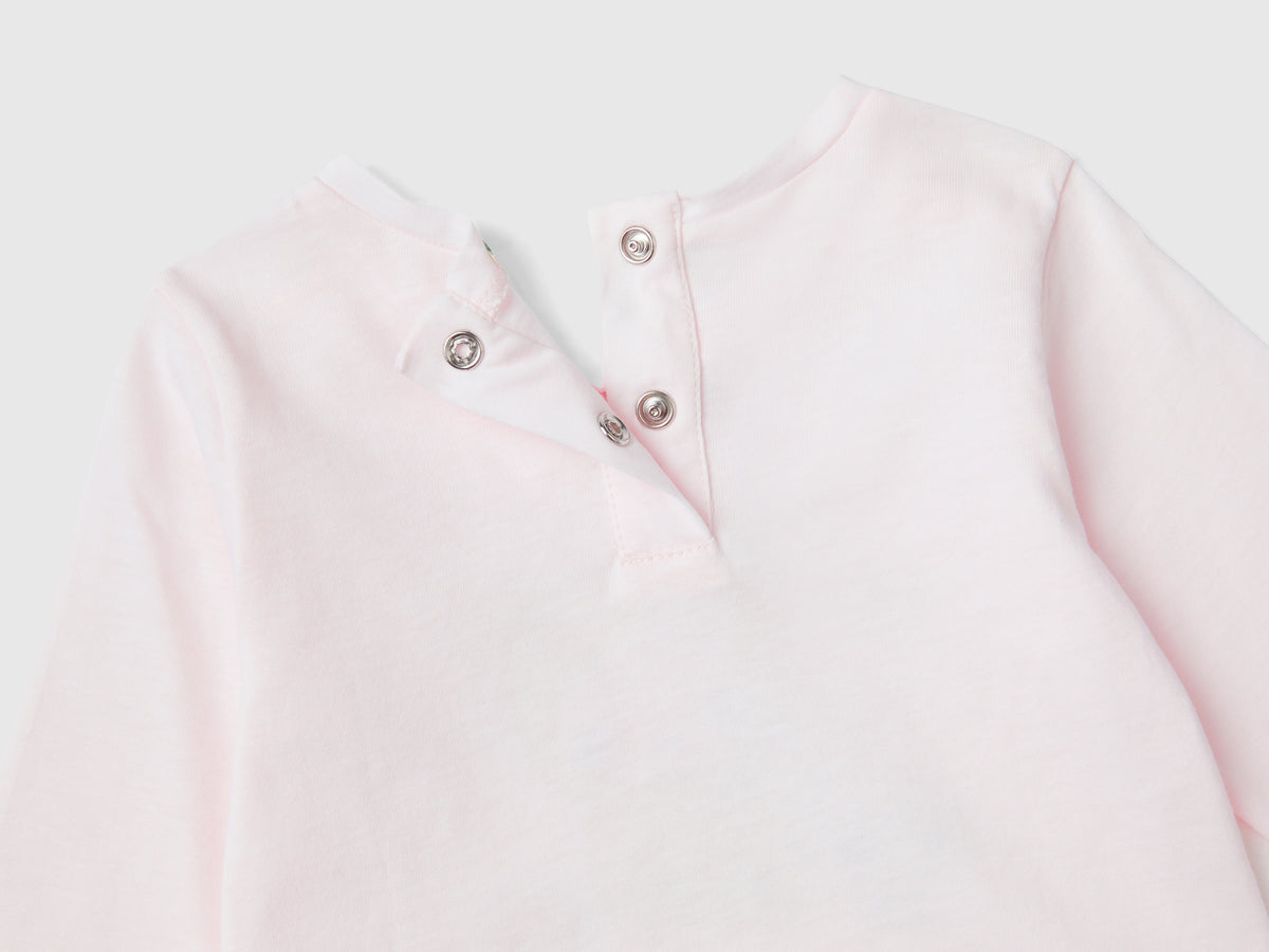 T-shirt in caldo cotone con rouches