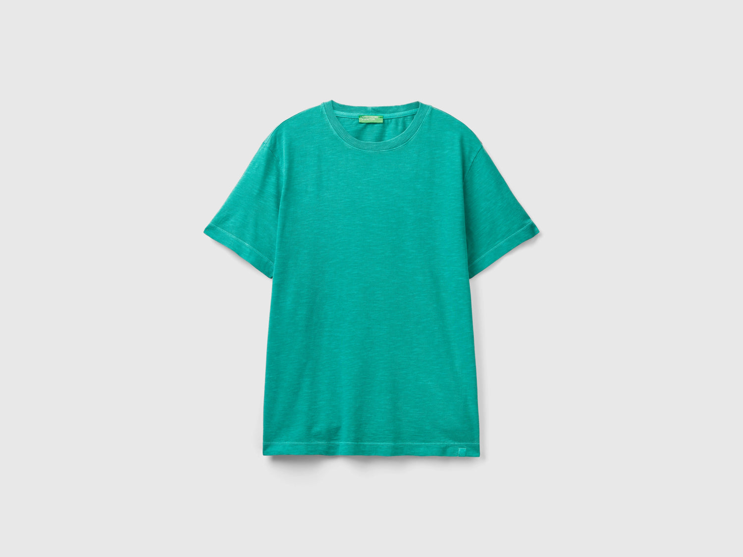 T-shirt leggera relaxed fit da uomo verde | Benetton Outlet