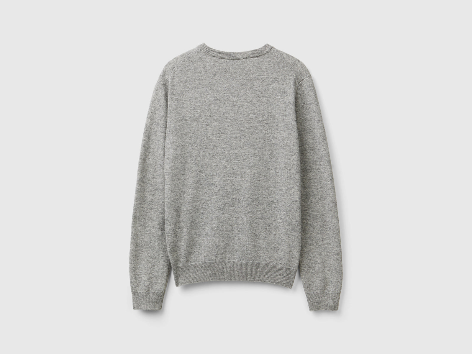 Cardigan in misto lana e cashmere da donna grigio chiaro 2 | Benetton Outlet