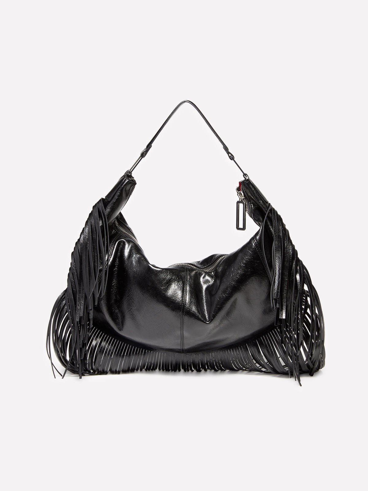 Borsa a spalla con frange