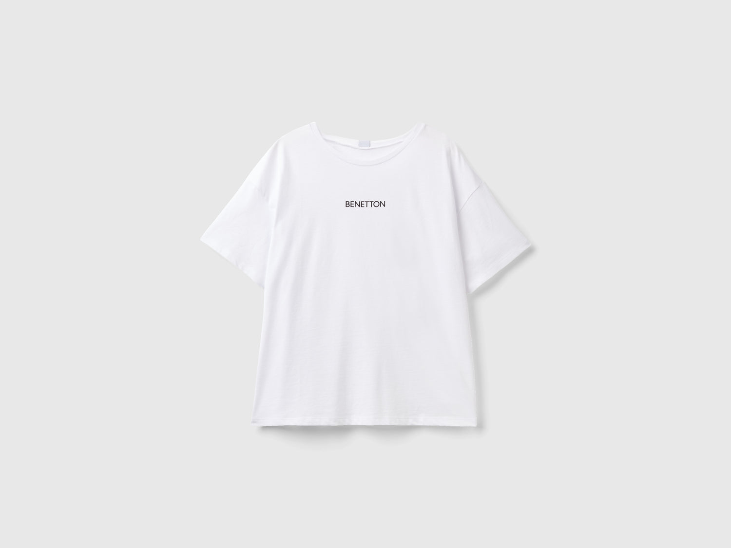 T-shirt 100% cotone da donna bianco | Benetton Outlet