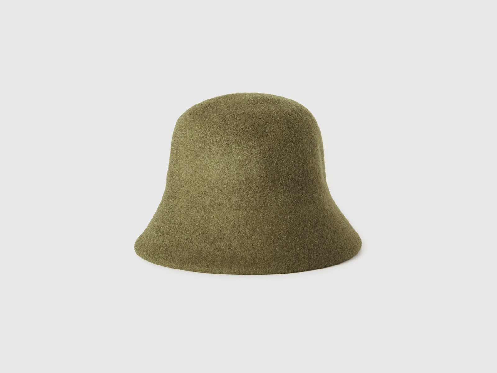 Cappello 100% lana da donna verde militare 2 | Benetton Outlet