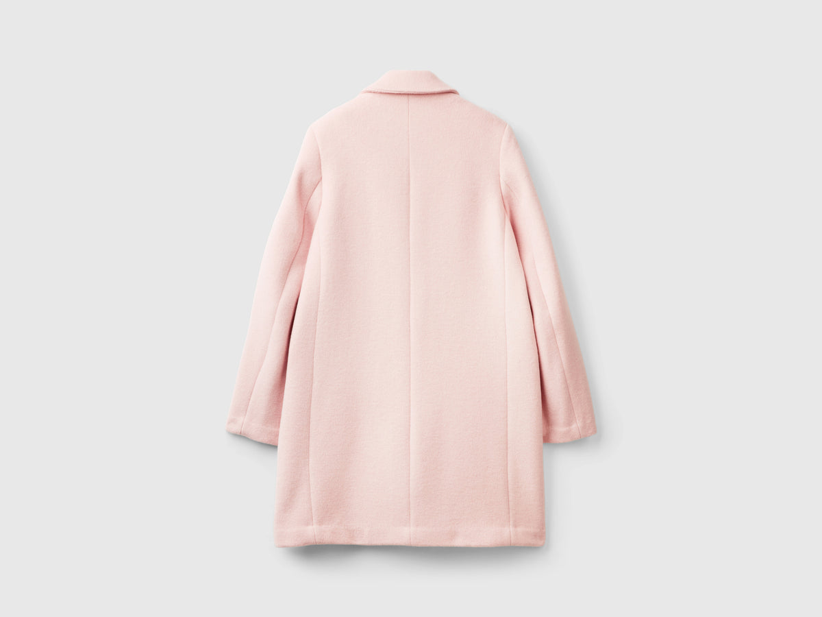 Cappotto corto in panno misto lana