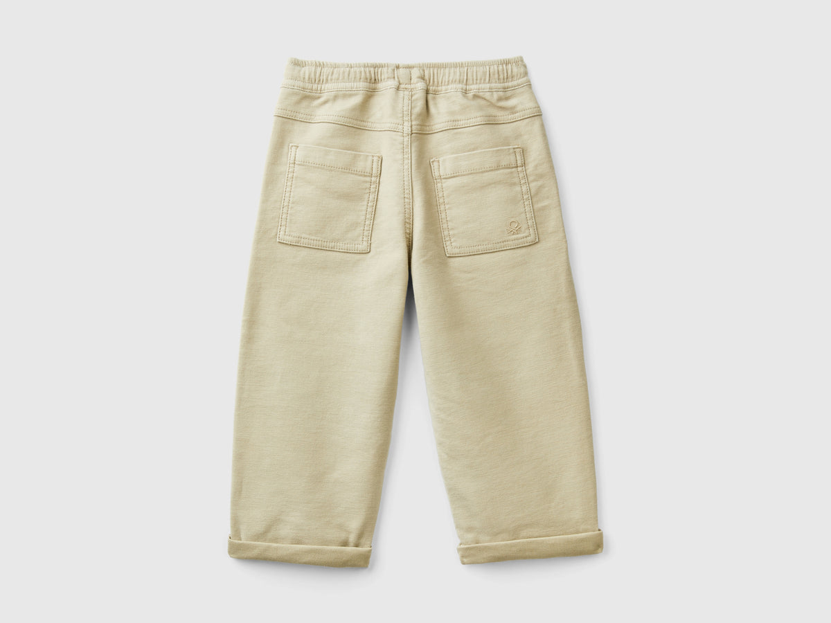 Joggers in misto cotone con coulisse