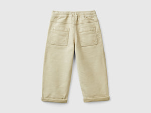 Joggers in misto cotone con coulisse