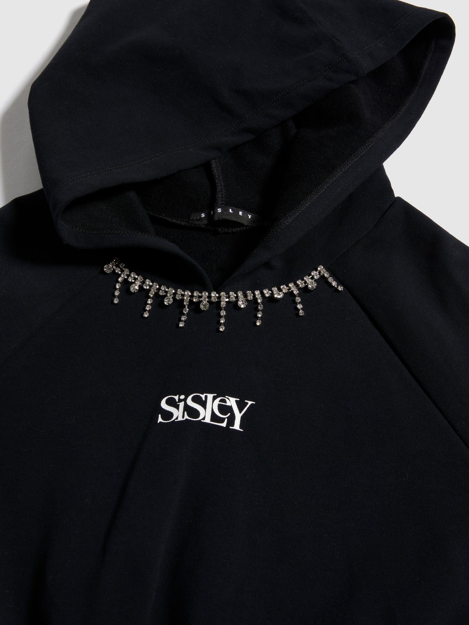 Felpa con dettaglio gioiello da bambina nero 3 | Sisley young Outlet