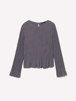 Blusa plissettata