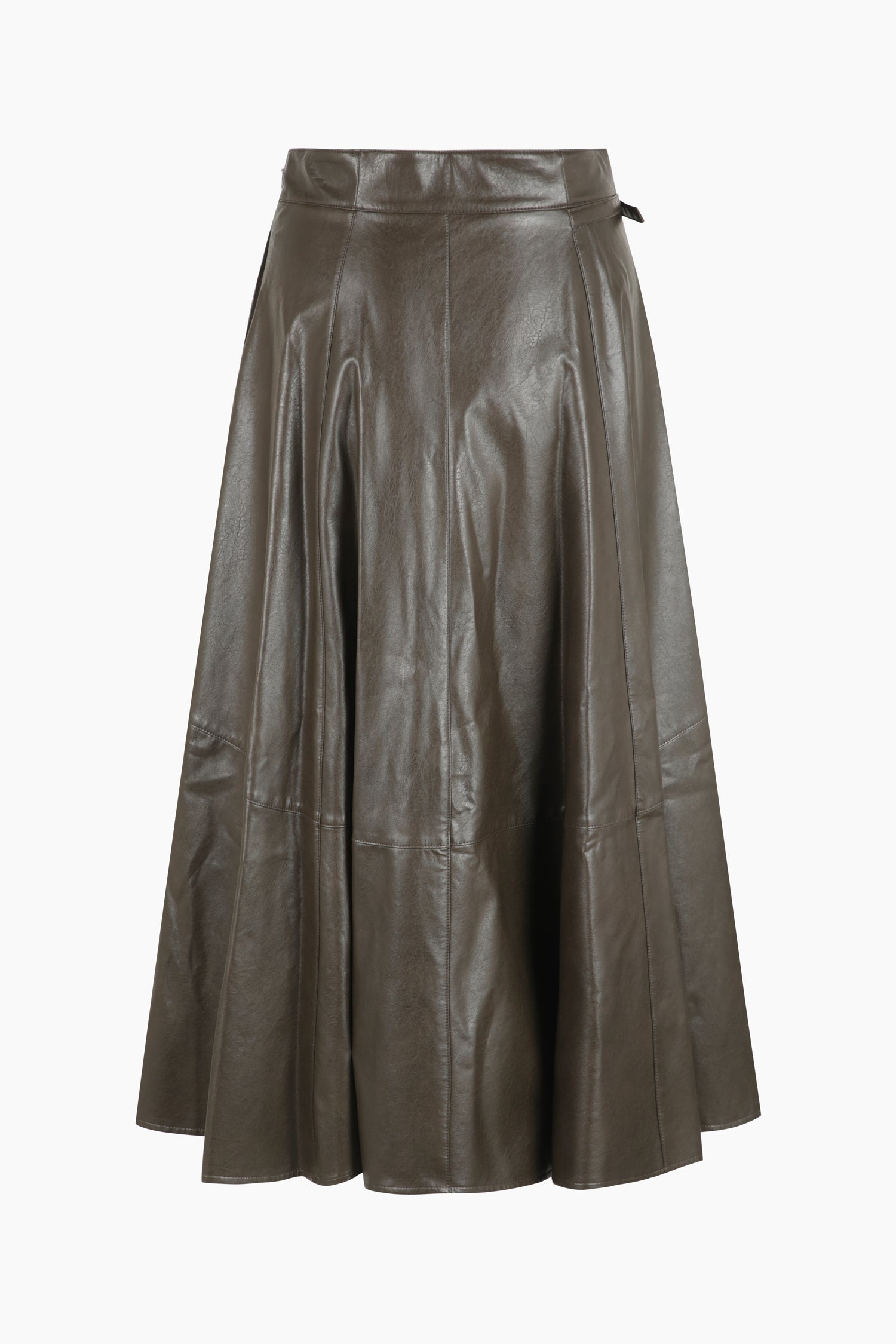 Gonna lunga a ruota da donna marrone scuro 2 | Sisley Outlet
