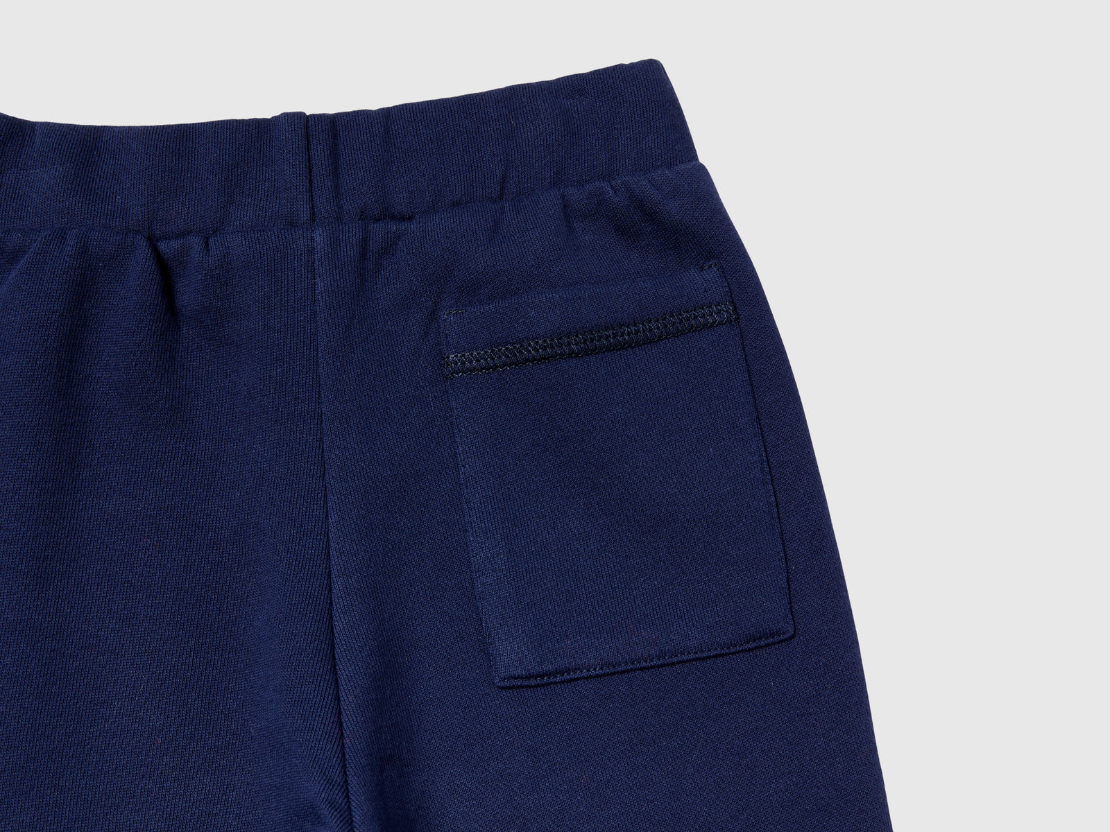 Tuta in felpa 100% cotone da bimbo blu scuro 3 | Benetton Outlet