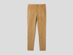 Pantaloni cinque tasche in velluto