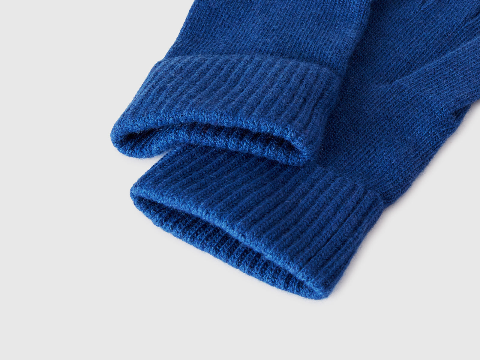 Guanti in pura lana vergine da uomo blu 3 | Benetton Outlet