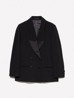 Blazer doppiopetto con strass