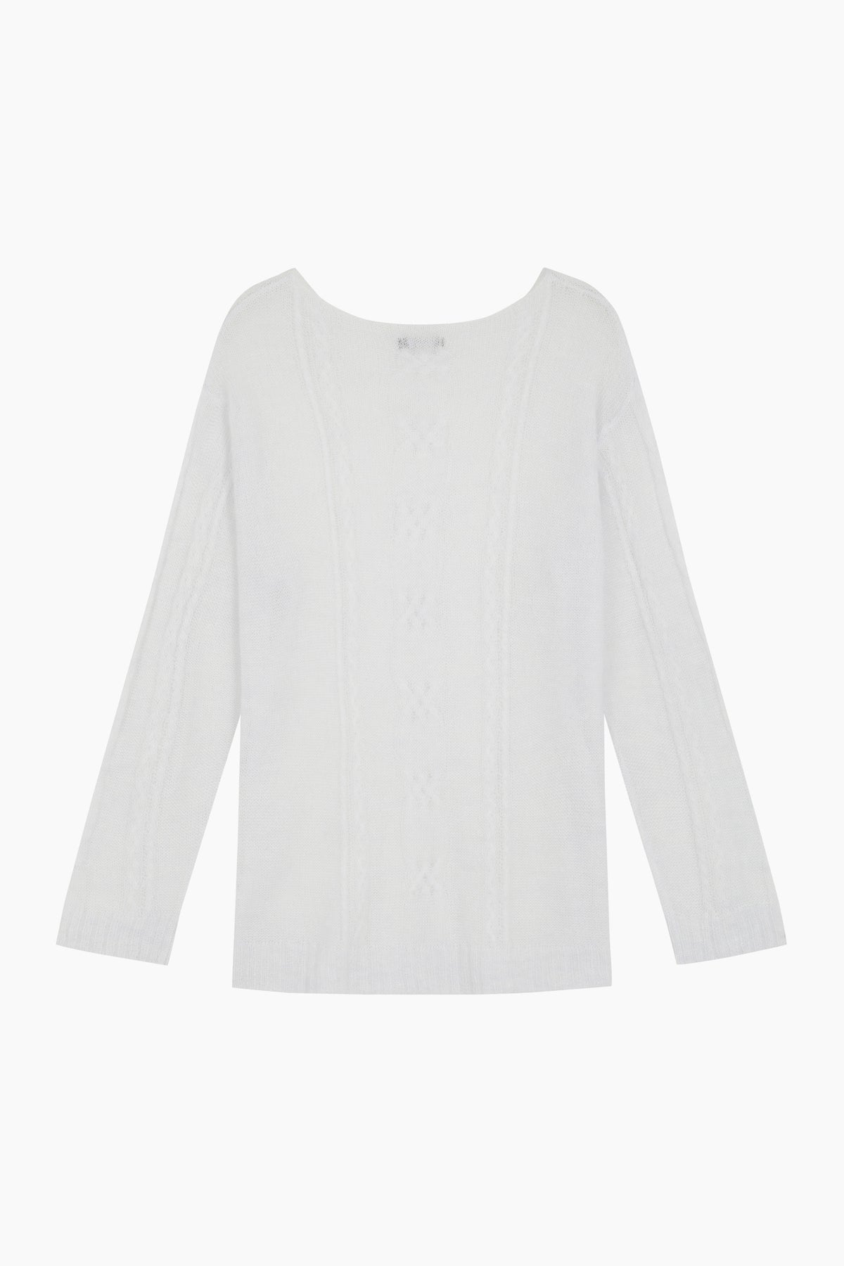 Maglia con trecce