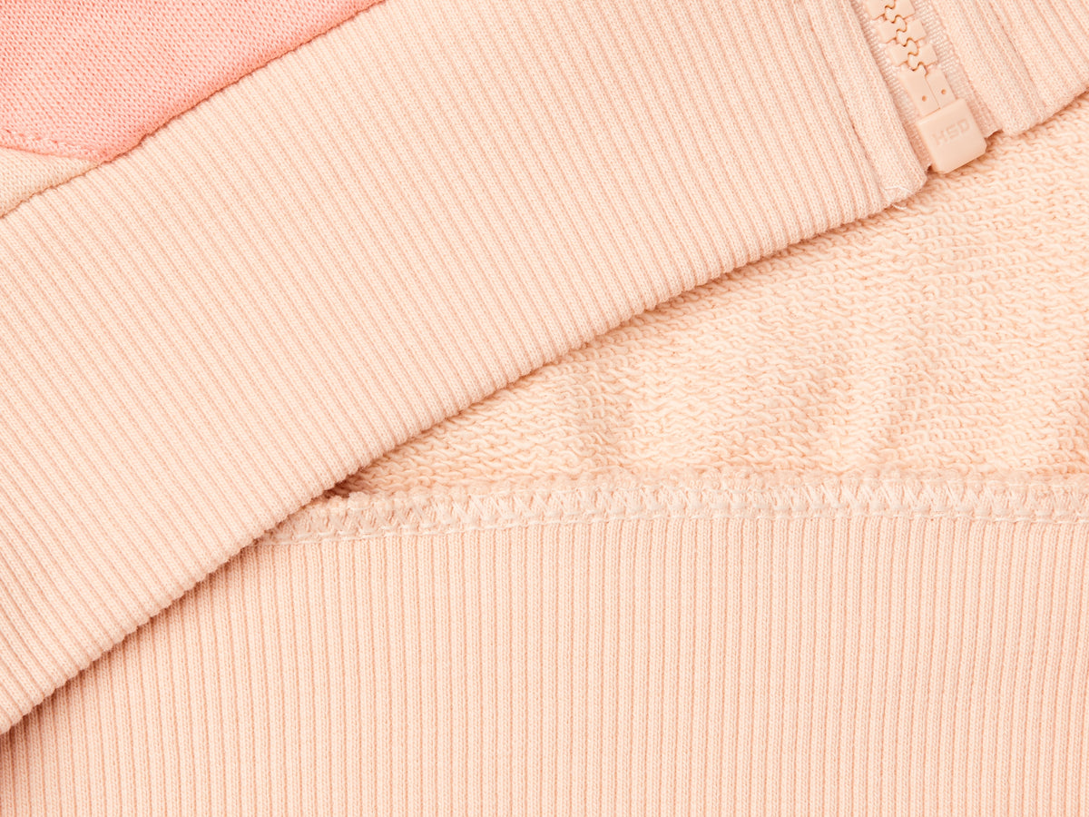 Felpa con zip e colletto