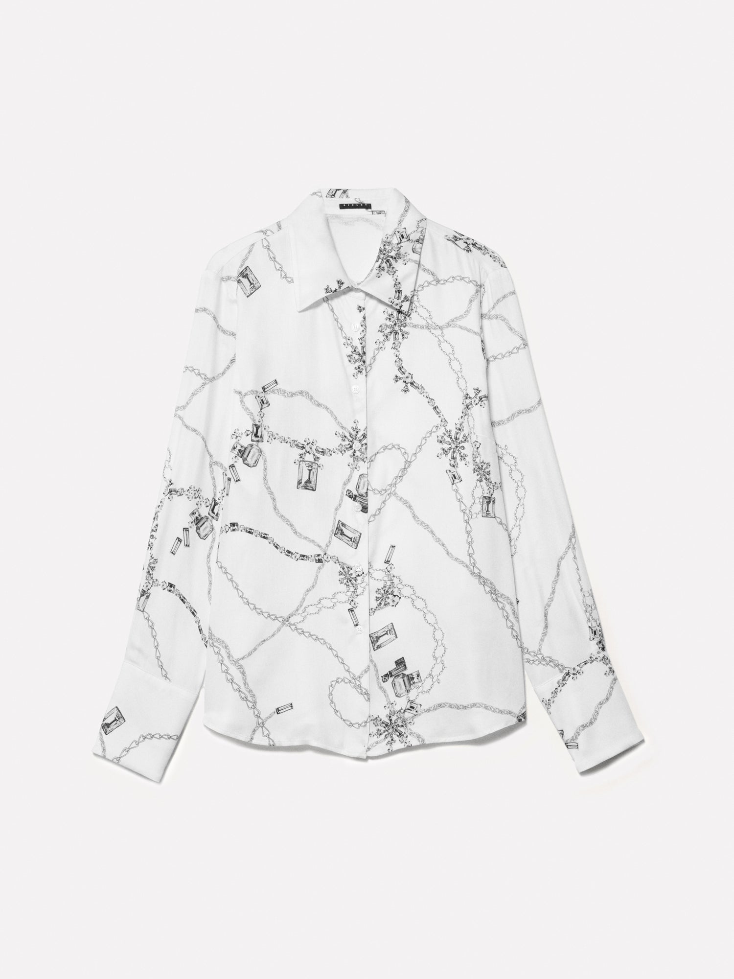 Camicia stampata da donna bianco panna | Sisley Outlet