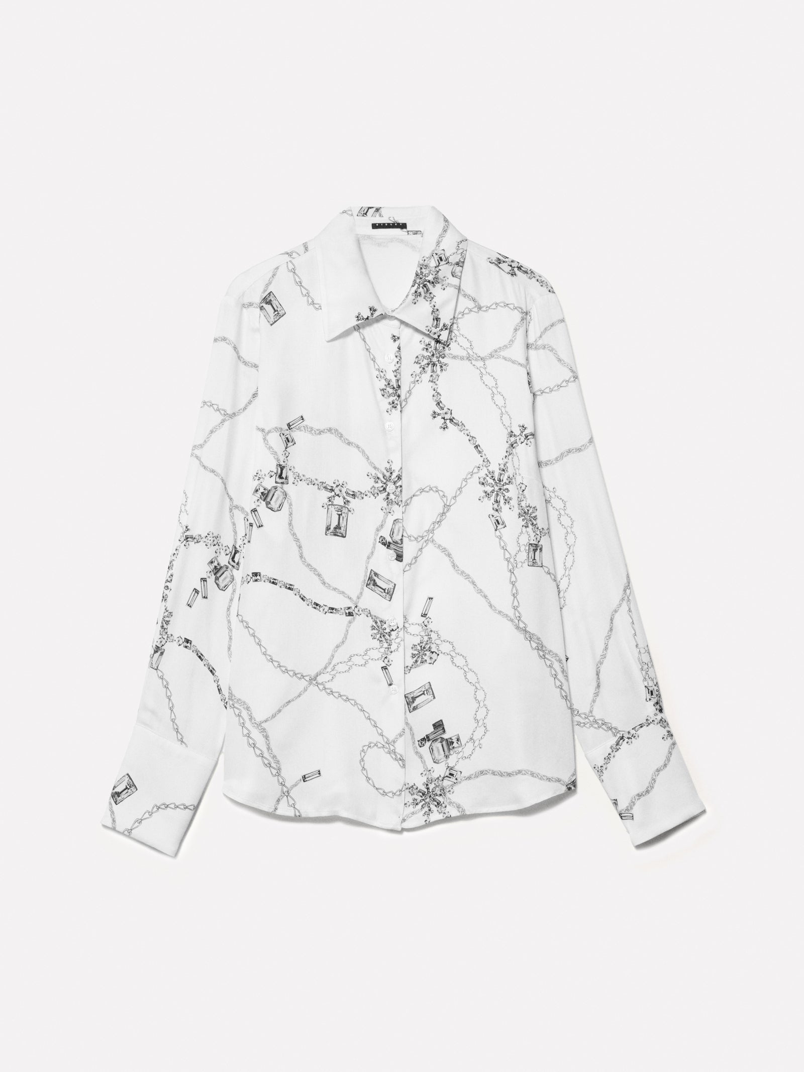 Camicia stampata da donna bianco panna | Sisley Outlet