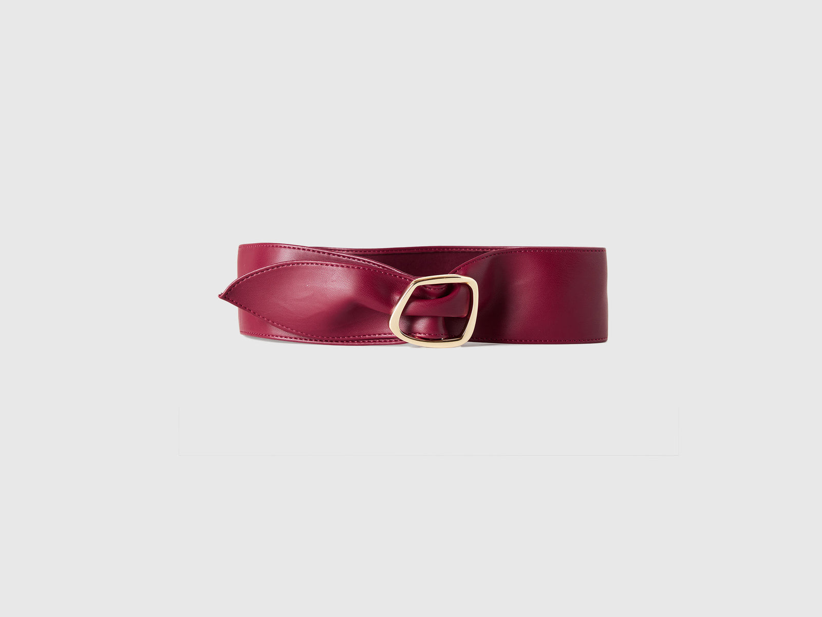 Cintura vita alta in tessuto spalmato da donna prugna 3 | Benetton Outlet