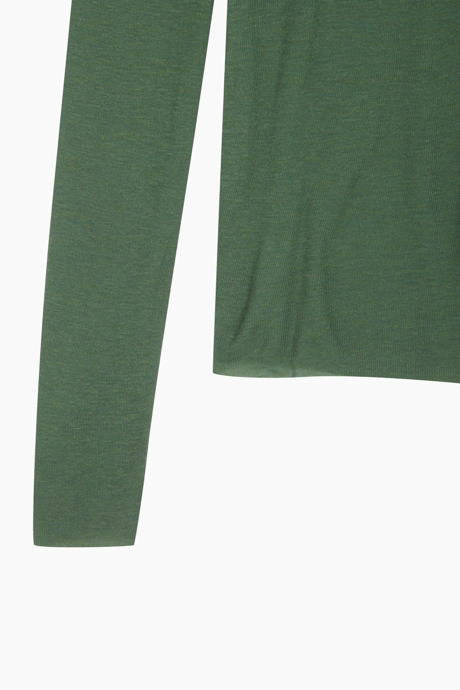 T-shirt scollo a V aderente da donna verde scuro 4 | Sisley Outlet