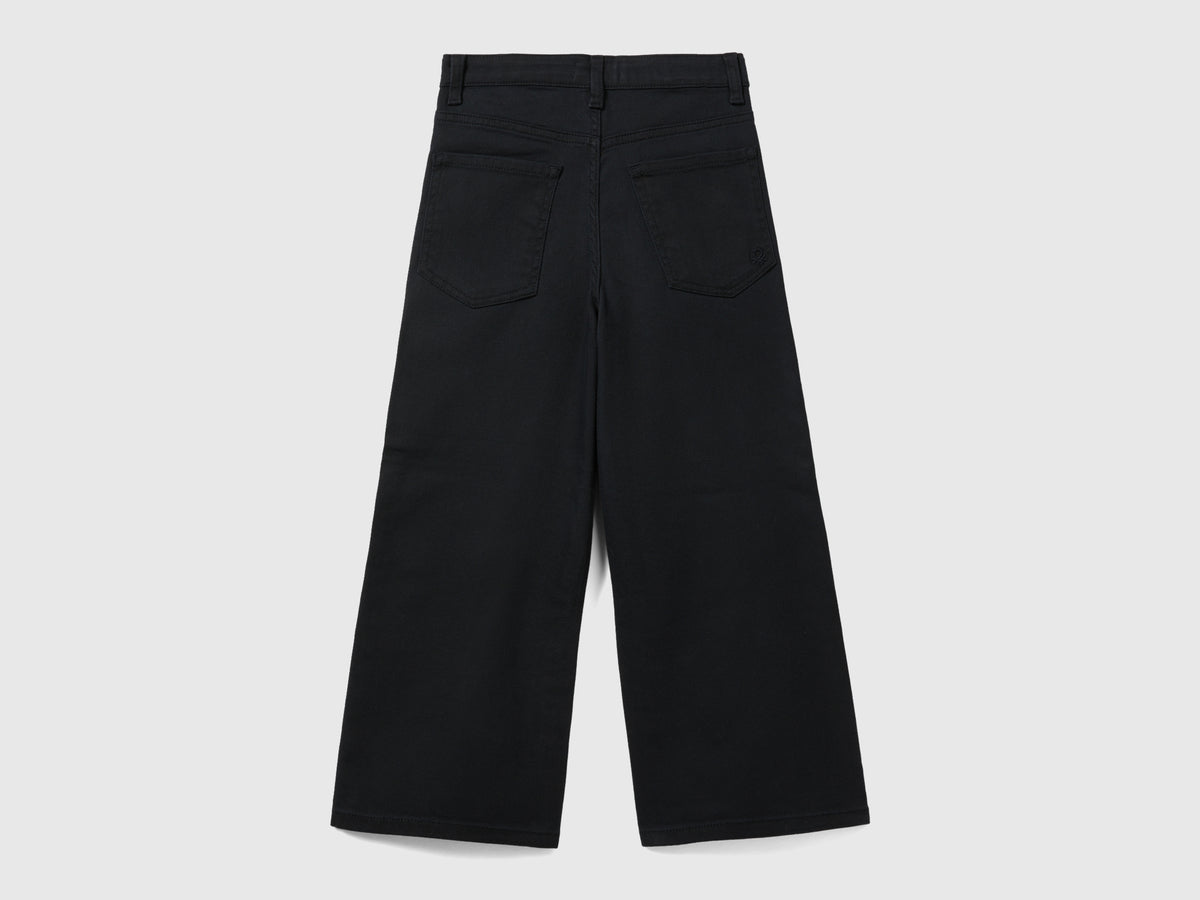 Pantaloni wide fit a vita alta