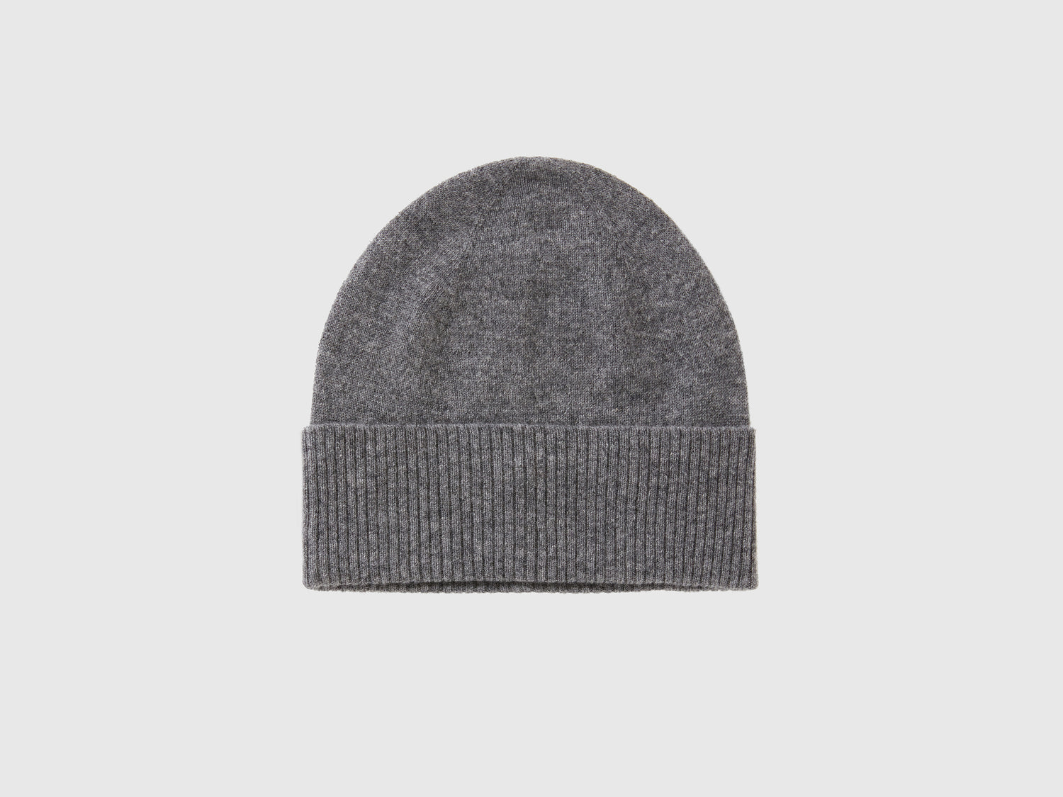 Berretto in puro cashmere da donna grigio scuro | Benetton Outlet