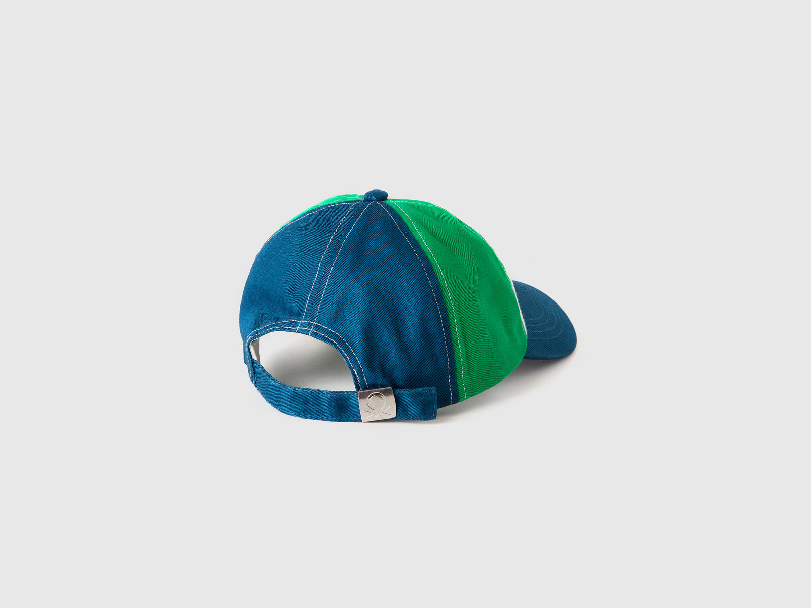 Cappellino baseball con logo da bambino blu 2 | Benetton Outlet