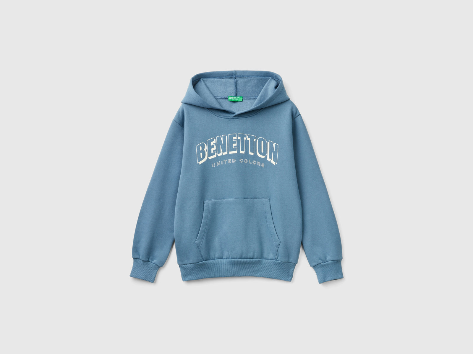 Calda felpa con cappuccio da bambino avio | Benetton Outlet