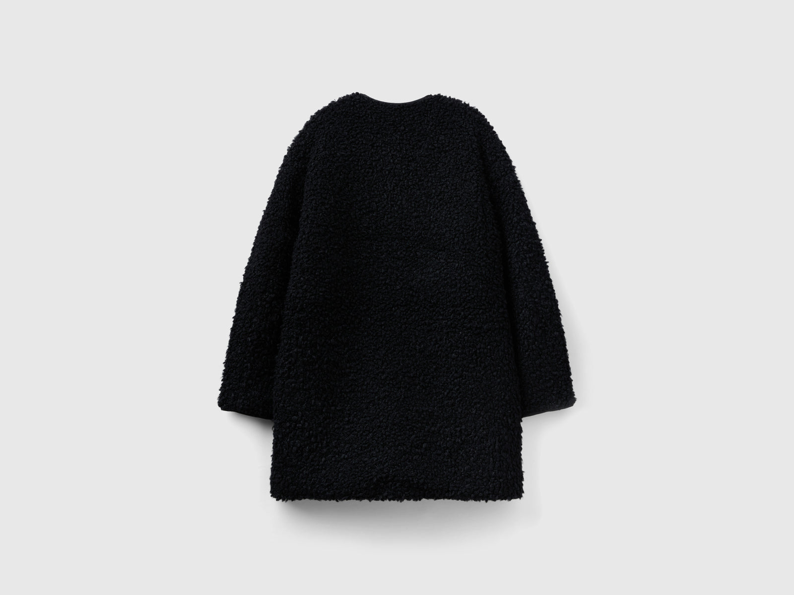 Cappotto teddy in pelliccetta sintetica da donna nero 2 | Benetton Outlet
