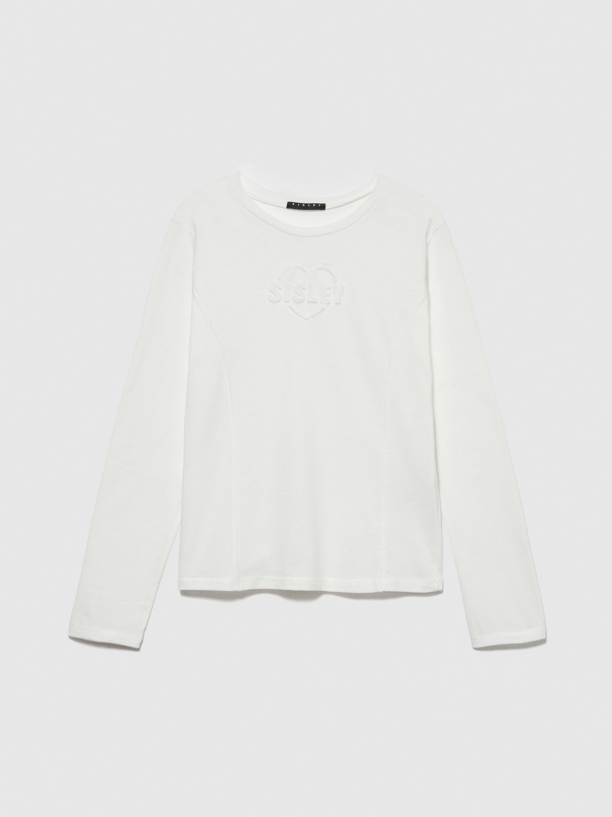 T-shirt con stampa a rilievo