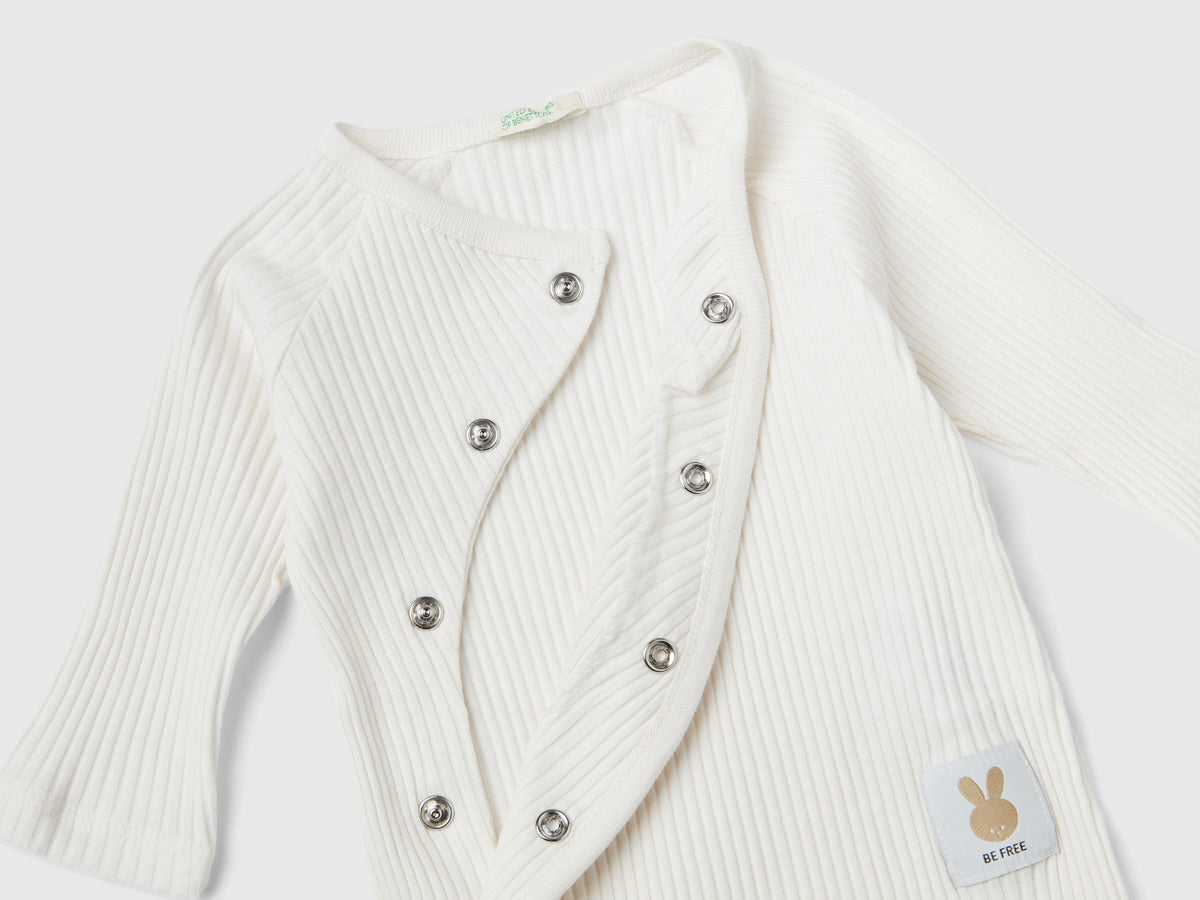 Tutina a costine in cotone bio